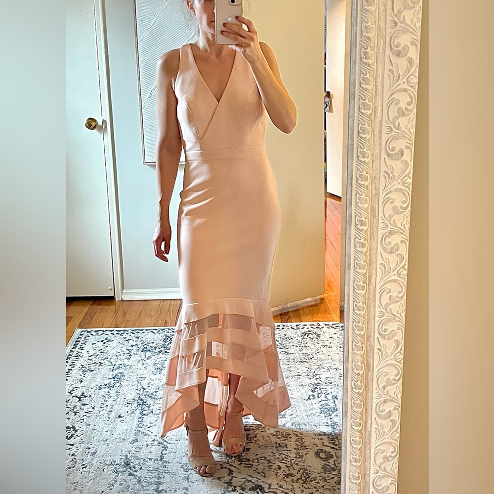 Light pink, Xscape Womens Mermaid Evening Dress